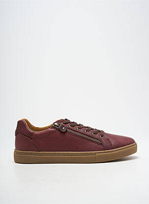 Baskets fermeture zip et lacets bout rond violet PALLADIUM homme