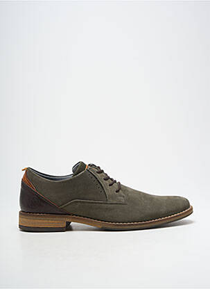 Derbies nubuck talon bas vert BULLBOXER homme