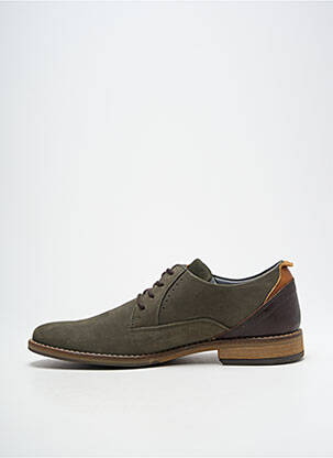 Derbies nubuck talon bas vert BULLBOXER homme