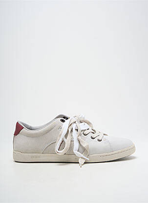 Baskets matière lisse bout rond gris KICKERS homme