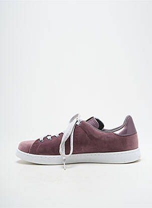 Baskets bout rond talon plat jusqu'à 3cm violet VICTORIA femme