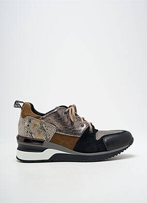 Baskets talon compensé talon de 4 à 6cm noir MAM'ZELLE femme