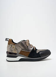 Baskets talon compensé talon de 4 à 6cm noir MAM'ZELLE femme