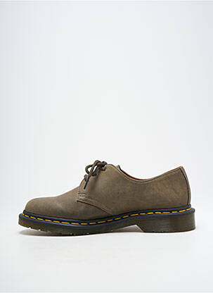 Derbies bout rond talon bas vert DR MARTENS homme