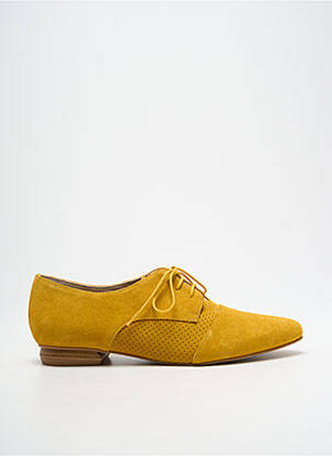 Derbies bout pointu talon plat jusqu'à 3cm jaune CARDENAL femme