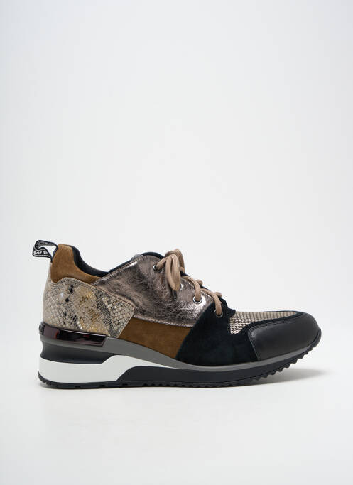 Baskets talon compensé talon de 4 à 6cm noir MAM'ZELLE femme