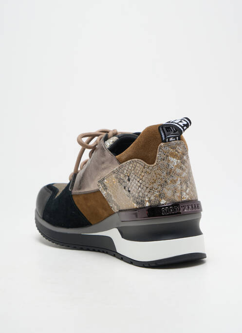 Baskets talon compensé talon de 4 à 6cm noir MAM'ZELLE femme