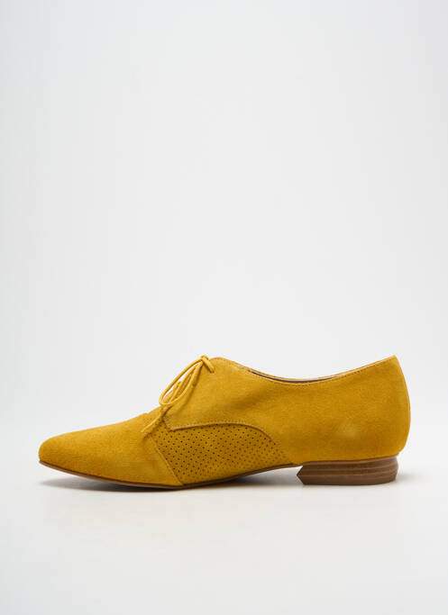 Derbies bout pointu talon plat jusqu'à 3cm jaune CARDENAL femme