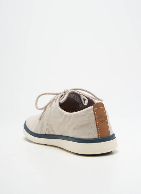 Baskets fermeture lacets bout rond beige TIMBERLAND garcon