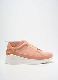 Baskets bout rond talon de 4 à 6cm rose UGG femme