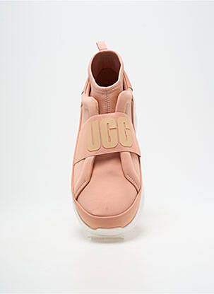 Baskets bout rond talon de 4 à 6cm rose UGG femme