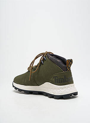 Baskets empiècements talon compensé vert TIMBERLAND homme