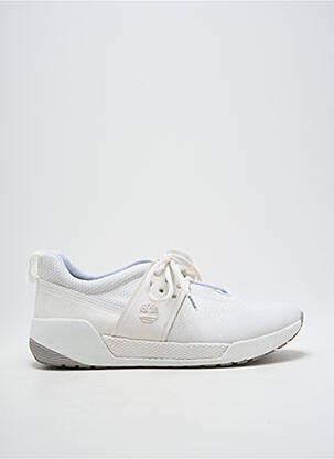 Baskets bout rond talon plat jusqu'à 3cm blanc TIMBERLAND femme