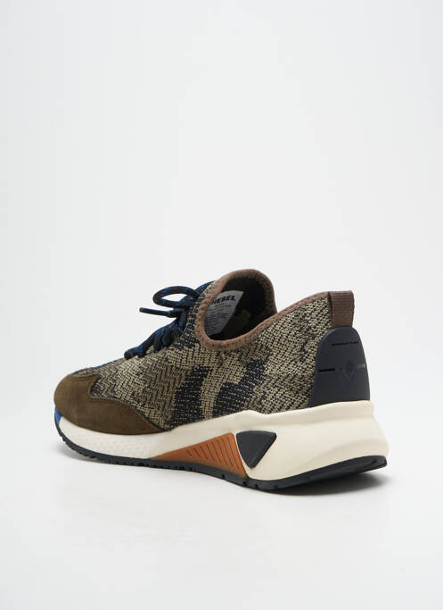 Baskets bout rond bout rond vert DIESEL homme