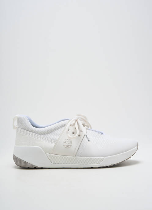 Baskets bout rond talon plat jusqu'à 3cm blanc TIMBERLAND femme