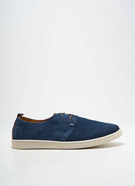 Baskets nubuck bout rond bleu KOST homme