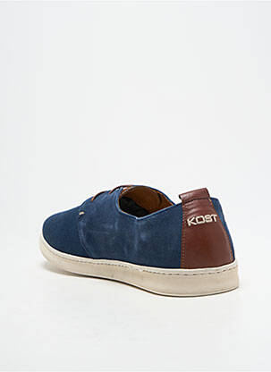 Baskets nubuck bout rond bleu KOST homme