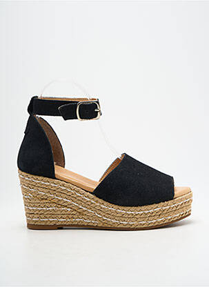 Espadrilles fermeture bride(s) talon de 7 à 9cm noir METAMORF'OSE femme