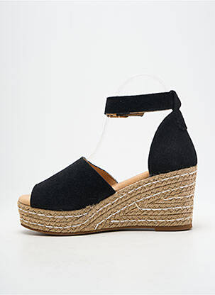 Espadrilles fermeture bride(s) talon de 7 à 9cm noir METAMORF'OSE femme