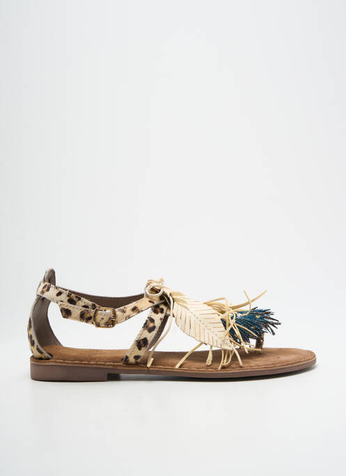 Tongs beige METAMORF'OSE femme