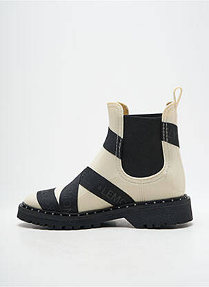 Bottines/boots matière lisse talon plat jusqu'à 3cm beige LEMON JELLY femme