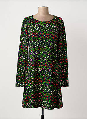 Robe courte manches longues manches longues noir BLUTSGESCHWISTER femme