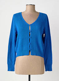 Gilet manches longues stretch bleu SURKANA femme