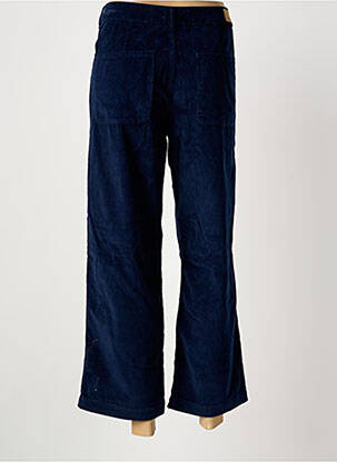 Pantalon 7/8 taille haute taille haute bleu KANOPE femme