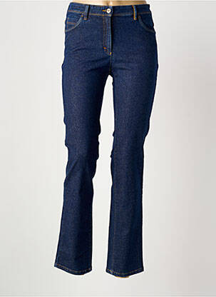 Jeans coupe slim tissage brut taille haute bleu COUTURIST femme