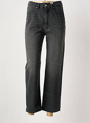 Jeans coupe droite taille haute taille haute gris KANOPE femme