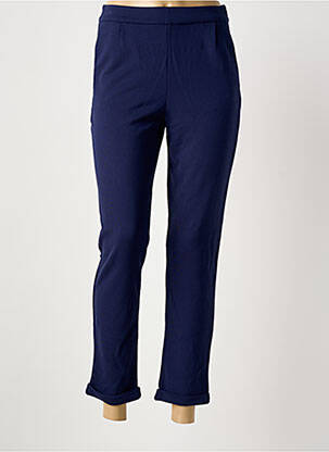 Pantalon 7/8 stretch taille normale bleu KING LOUIE femme
