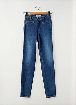 Jeans coupe slim stretch taille haute bleu COUTURIST femme