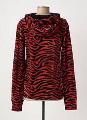 Sweat-shirt à capuche orange BLUTSGESCHWISTER femme seconde vue