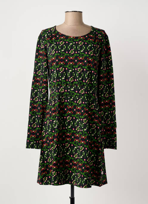 Robe courte manches longues manches longues noir BLUTSGESCHWISTER femme