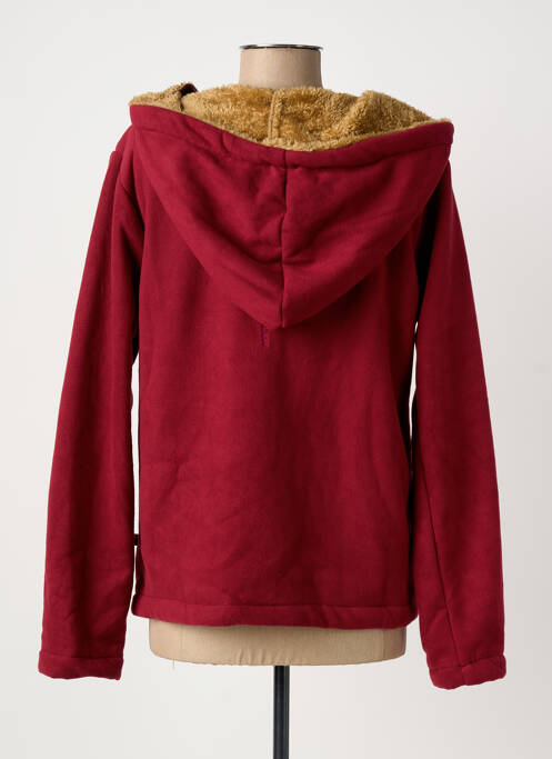 Sweat-shirt à capuche manches longues manches longues rouge KALI YOG femme