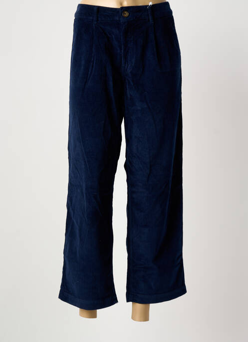Pantalon 7/8 taille haute taille haute bleu KANOPE femme