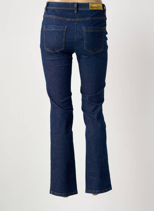 Jeans coupe slim tissage brut taille haute bleu COUTURIST femme