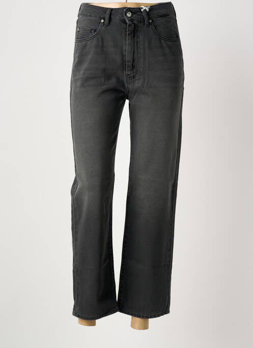 Jeans coupe droite taille haute taille haute gris KANOPE femme