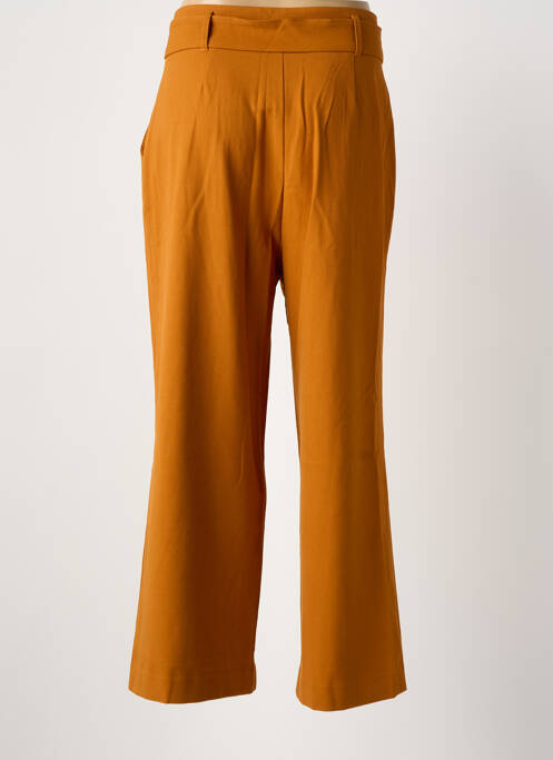 Pantalon large tissage crêpe taille haute orange KING LOUIE femme