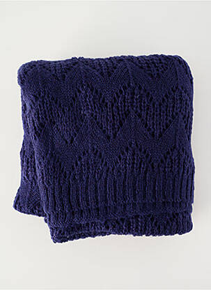 Echarpe maille ajourée bleu KING LOUIE femme