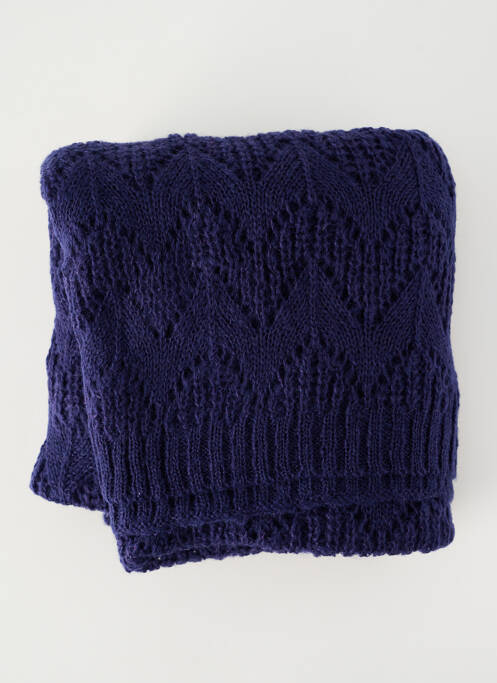 Echarpe maille ajourée bleu KING LOUIE femme