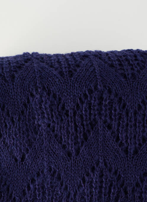 Echarpe maille ajourée bleu KING LOUIE femme