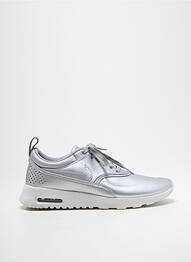 Baskets talon compensé talon plat jusqu'à 3cm argent NIKE femme
