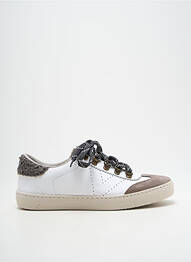 Baskets matière lisse talon plat jusqu'à 3cm blanc VICTORIA femme