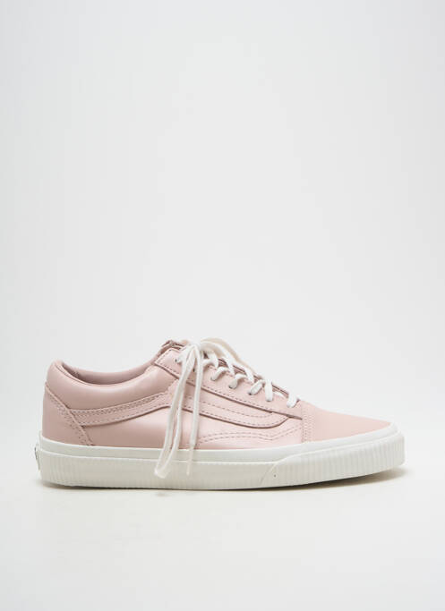 Baskets bout rond talon plat jusqu'à 3cm rose VANS femme