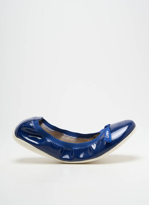 Ballerines matière lisse talon plat jusqu'à 3cm bleu LPB femme