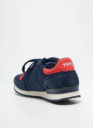 Baskets semelle amovible bout rond bleu PEPE JEANS homme