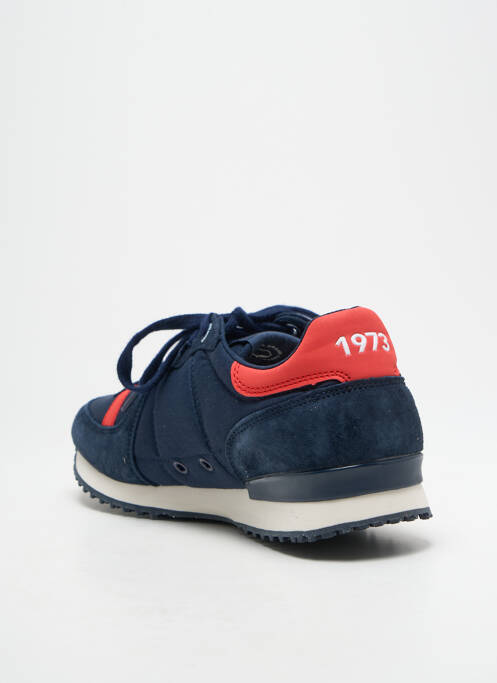 Baskets semelle amovible bout rond bleu PEPE JEANS homme