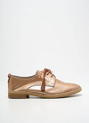 Derbies matière lisse talon plat jusqu'à 3cm beige ROSEMETAL femme