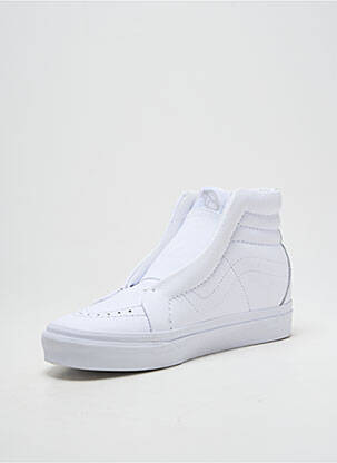 Baskets bout rond bout rond blanc VANS unisexe